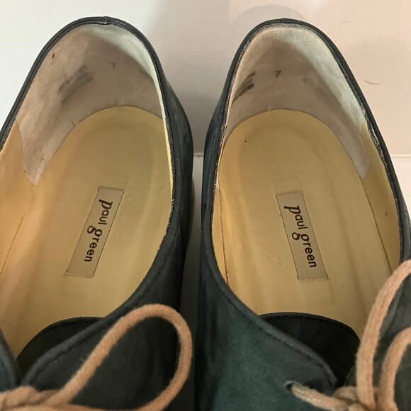Paul Green Mens Dark Green Platform Derby Size 7 Lace Up Shoes main image 11